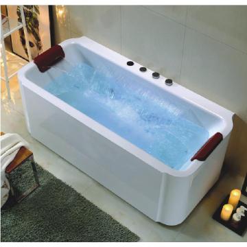 1700mm European Freestanding Rectangular Massage Tubs Bathtubs & Whirlpools Waterffall NS1105