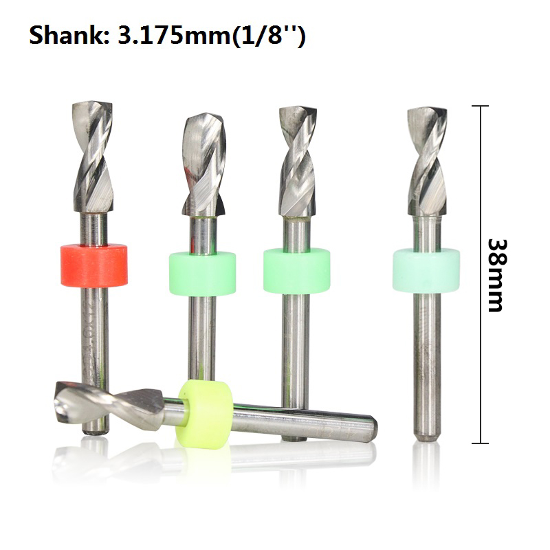 10pcs 4.1-5.0mm PCB Drill Bit Tungsten Carbide CNC Drill Bit 3.175mm Shank PCB Drill Bit Set