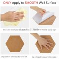 Self-Adhesive Cork Board Tiles Office Home Wood Photo Background Hexagon Stickers Wall Message Drawing Bulletin Boards