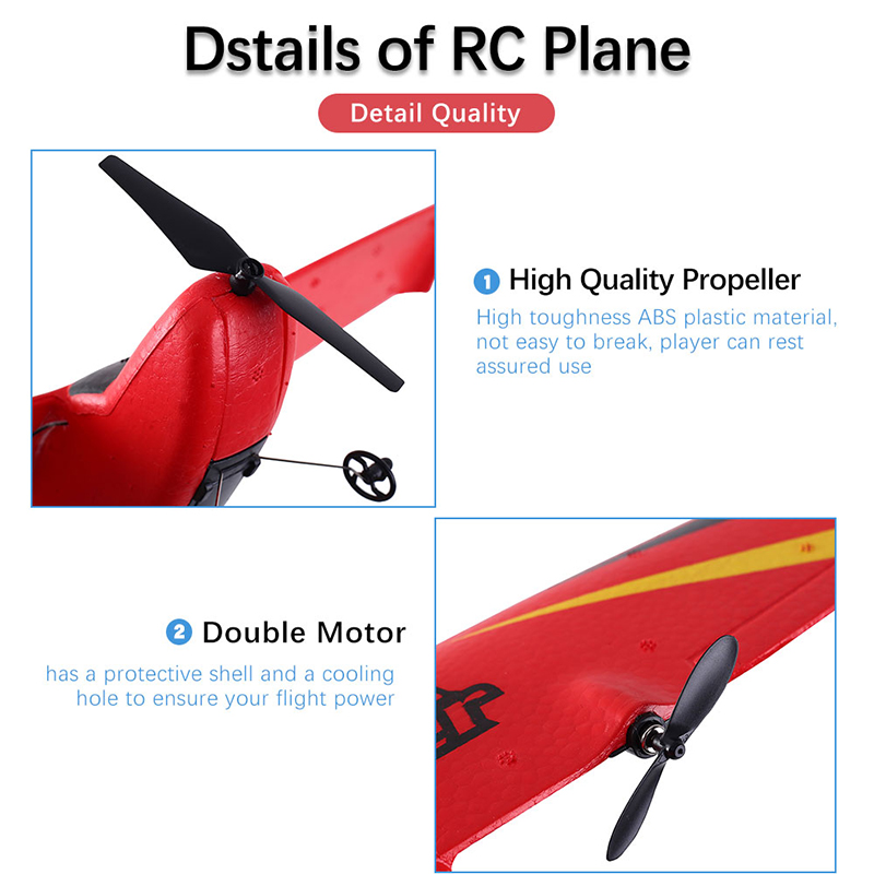 Z50 RC Airplane 2.4G Wireless RC Air Planes EPP Foam Built Gyro Glider 300mAh RC Plane Radio-Controlled Aircraft Toy for Boy Kid