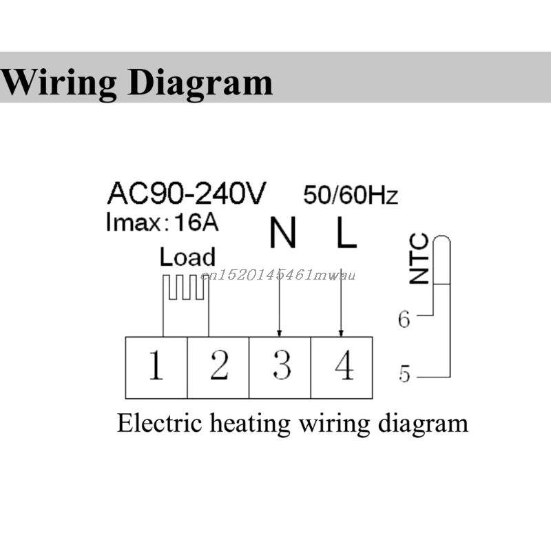 WiFi Smart Electric Heating Thermostat Room Temperature Controller 16A 90-240VAC for Alexa Echo Google Home IFTTT