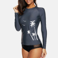 Charmleaks Women Swimsuit Long Sleeve Rashguard Swimwear Surfing Top Swimsuit Running Shirt Hiking Shirts Rash Guard UPF50+