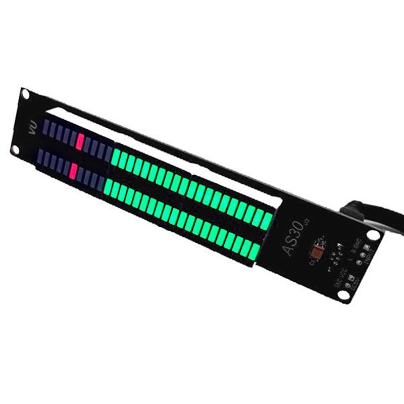 DIY AS30 30 Segment Stereo Music Spectrum Analyzer LED Level Display Kits VU Mete