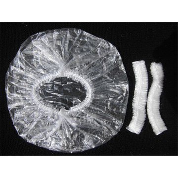 100pcs New Portable Disposable Bathing Elastic Caps Clear Spa Hair Salon Shower Caps Home Shower Hats Sanitary Ware Suite