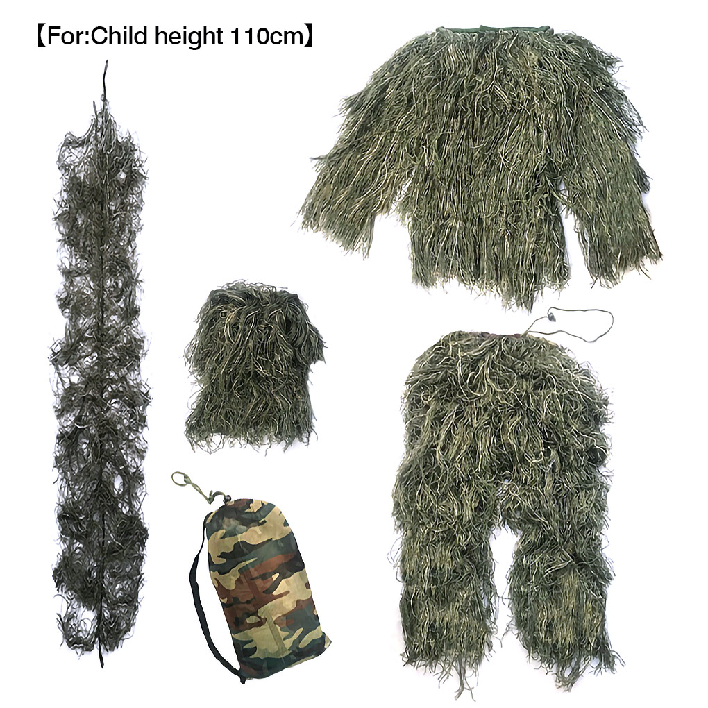 NEW 3D Camouflage Suit Hunting Ghillie Suit Secretive Hunting Clothes Invisibility Army Sniper Airsoft Shooting Military Uniform
