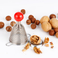 Metal Spring Nutcracker Open Stainless Steel Nut Crackers Open Professional Walnut Tools Creative Nut Opener