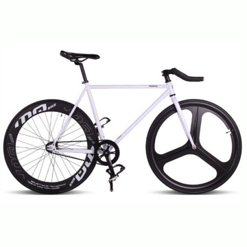 Magnesium Alloy Wheel 3 Spokes Fixie Bicycle Fixed Gear Bike 700C*23 70mm Rim 52cm Frame DIY Bike Complete Cycling Accessories