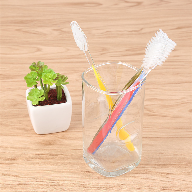 50 PCE Disposable Toothbrushes Individual Wrapped Dual Color Hotel Supplies NEW Individually Packaged Soft Bristle Toothbrush