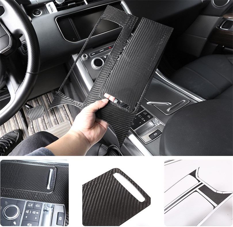 Real Carbon Fiber Car Interior Decoration Trim Accessories For Range Rover Sport 2014 2015 2016 2017 2018 2019 2020