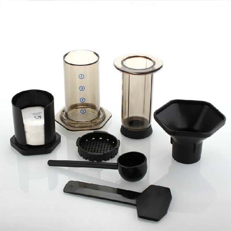 OOTDTY New Filter Glass Espresso Coffee Maker Portable Cafe French Press CafeCoffee Pot For AeroPress Machine