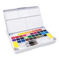 Portable 12/18/24/36Colors Solid Pigment Watercolor Paints Set With Water Color Brush Pen For Painting Professional Art Supplies