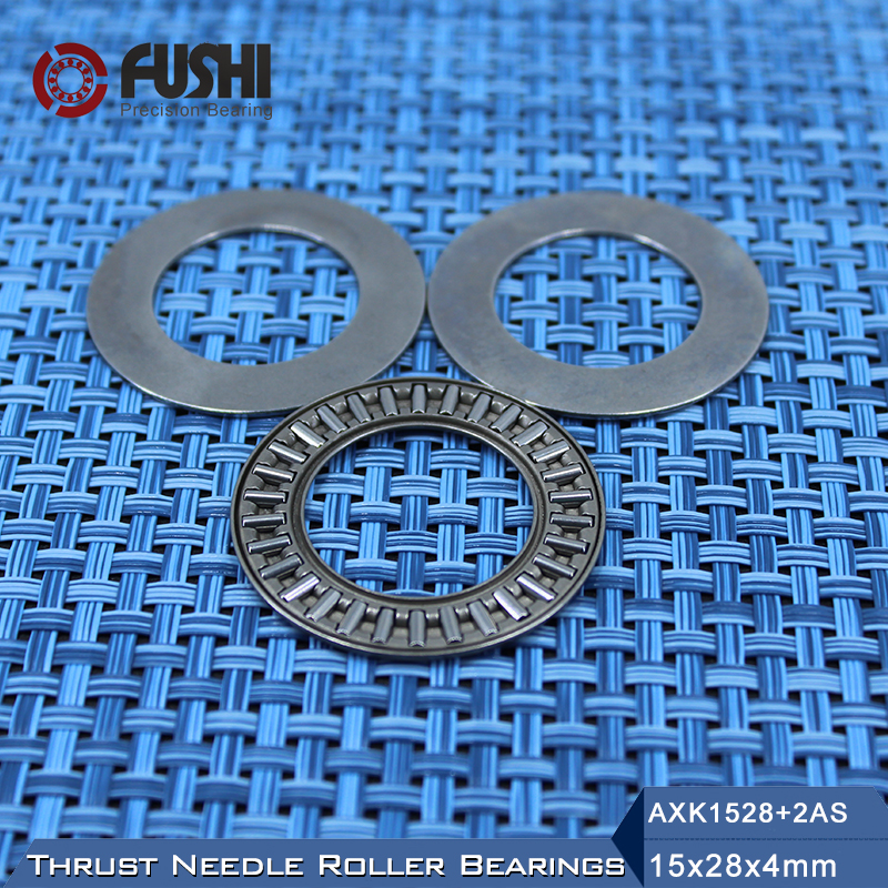 AXK1528 + 2AS Thrust Needle Roller Bearing With Two AS1528 Washers 15*28*4mm ( 10 Pcs) AXK1102 889102 NTB1528 Bearings