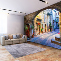 European Style City Street Landscape Mural Wallpaper Living Room Bedroom Background Wall Covering Home Decor Papel De Parede 3 D