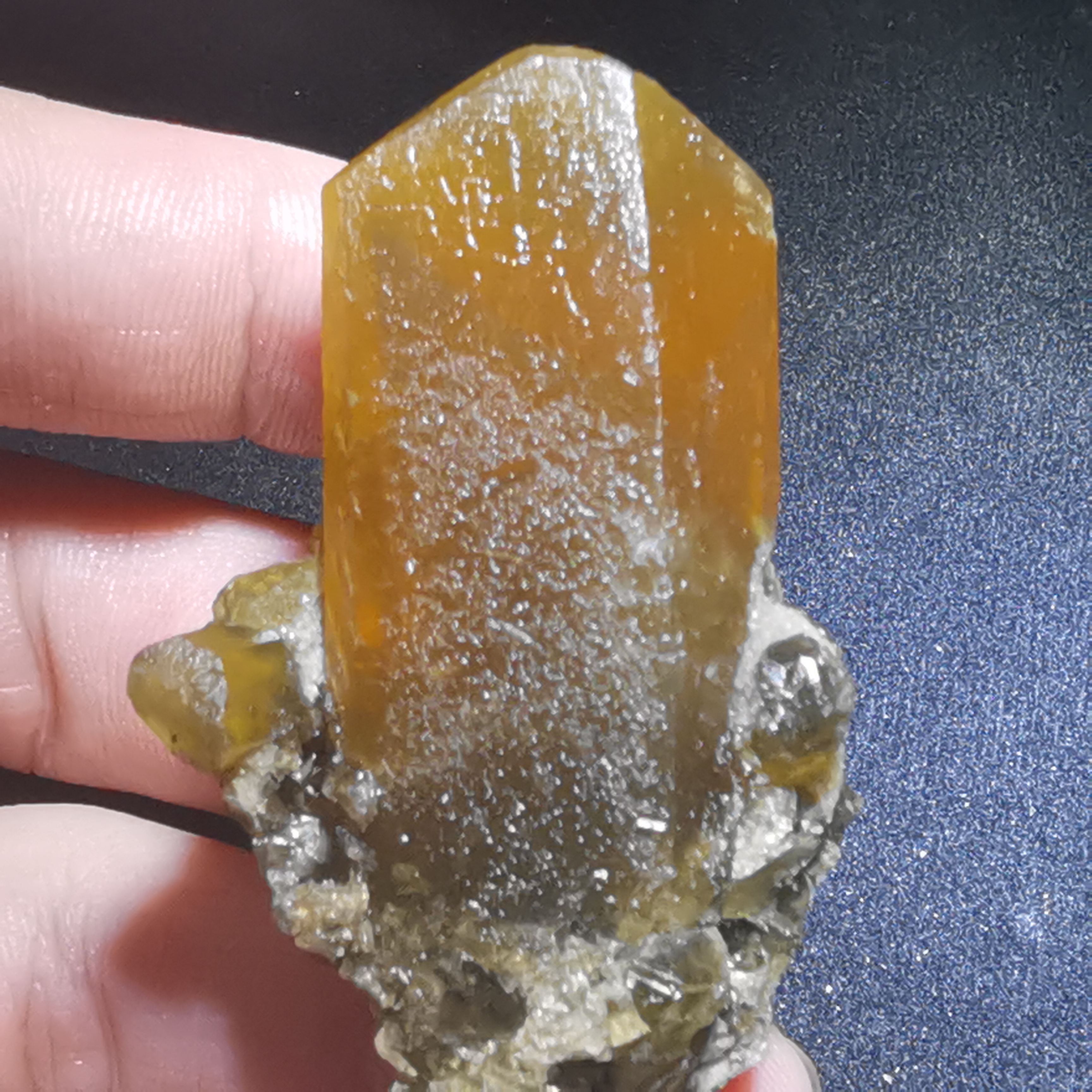 58.7g100%Natural barite and calcite associated mineral specimen stone decorated with energy QUARTZ GEM