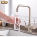 XOXO Filter Kitchen Faucet Drinking Water Blcak Deck Mounted Mixer Tap 360 Rotation Brass Pure Filter Kitchen Sinks Taps 81028