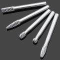 10pcs 6x6mm Shank CNC Tool Grinders Accessories Tungsten Carbide Cutter Rotary File Woodworking Milling Cutter Polishing Head