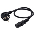1Pc IEC 320 C13 To EU AC Power Cable Cord 2 Pin Round EU Plug Power Cable 0.6m