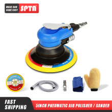 SPTA 6Inch Air Random Orbital Dual Action Sander Orbit Polisher Sanding Grinding Tools Pneumatic with Sanding Discs Paper Pad