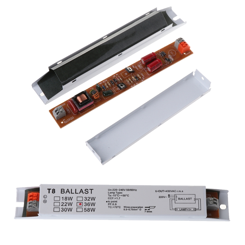 220-240V AC 36W Wide Voltage T8 Electronic Ballast Fluorescent Lamp Ballasts
