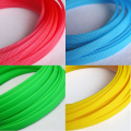 8mm Cable Sleeve PET Braided Expandable Wire Wrap Insulated Nylon High Density Tight Sheath Protector Line Harness Colorful 1M