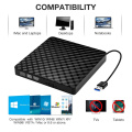 USB 3.0 External DVD Burner Writer Recorder Portable Slim Optical Drive Burner Reader Support CD/DVD ROM CD-r/RW DVDR DVDRW