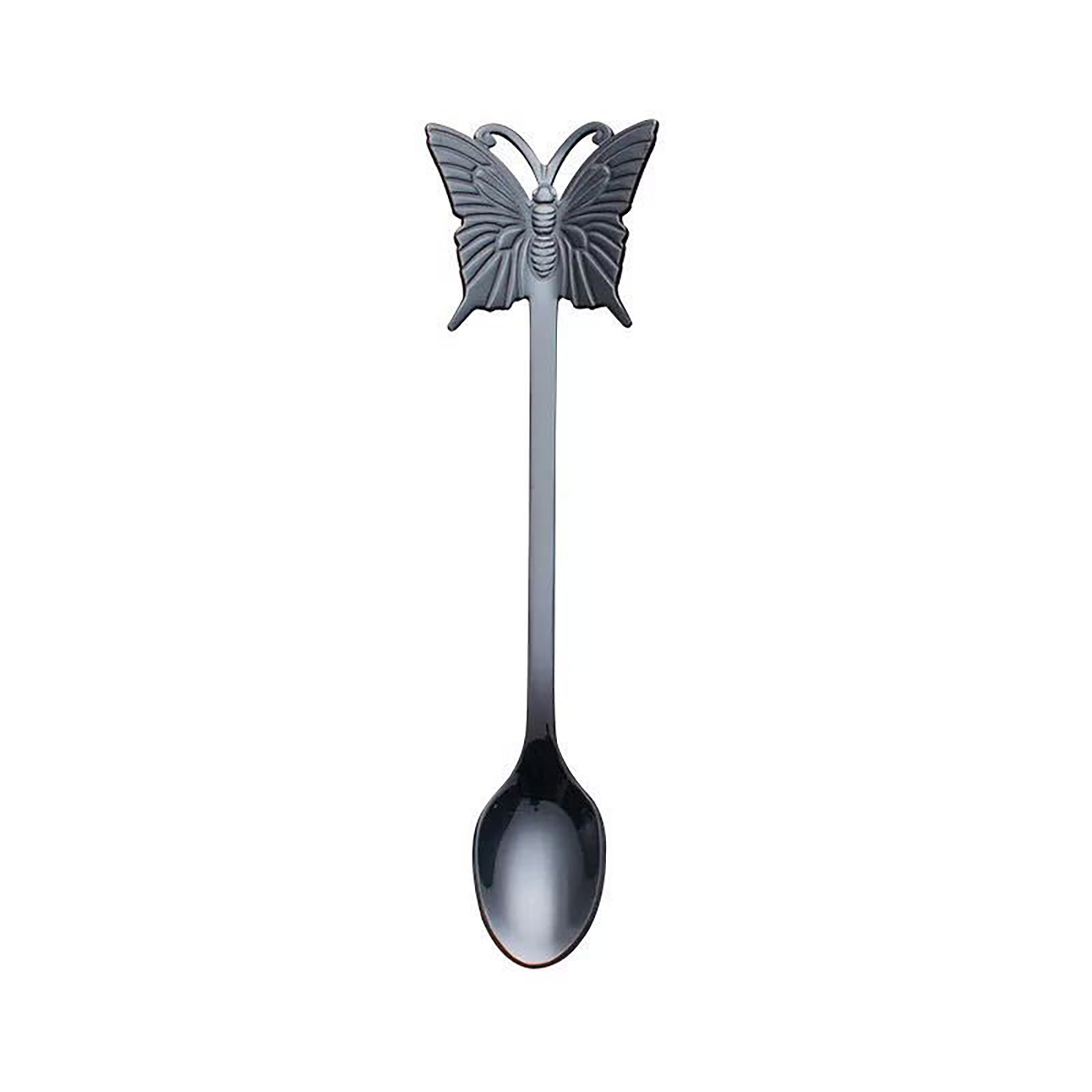 Creative Stainless Steel Butterfly Spoon Dessert Cake Tea Set Coffee Spoon Kitchen Dessert Tableware Children's Tableware #Z