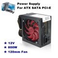 800W Multi-channel PC Power Supply with 12cm Fan Computer Power Supply for Intel AMD PC 12V ATX SLI PCI-E PC Gaming