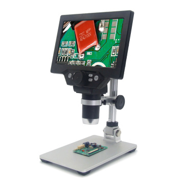 G1200 1-1200X Digital Microscope 12MP 7 Inch Large Color Screen LCD Display Continuous Amplification Magnifier With Stand solder