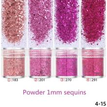 10ml/bottlePeonyRose Series Charm Pigment Nail Art Sequins Holographic Nails Accessories Nailart Powder Glitter Chameleon Effect