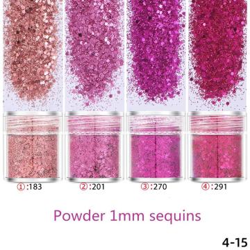 10ml/bottlePeonyRose Series Charm Pigment Nail Art Sequins Holographic Nails Accessories Nailart Powder Glitter Chameleon Effect