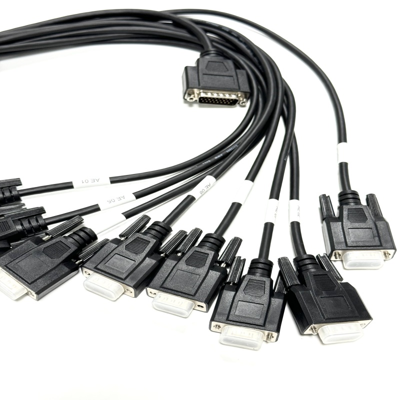 Custom FIRE3 DB26 to TIS Midnodes Breakout Cable