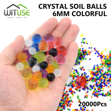 20000Pcs/lot Big Water Balls Crystal Soil Hydrogel Gel Polymer Water Beads Flower/Wedding/Magic Decoration Growing Home Decor