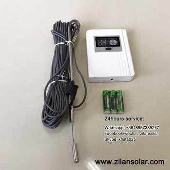 M-2 battery solar water heater controller with water temperature and level function