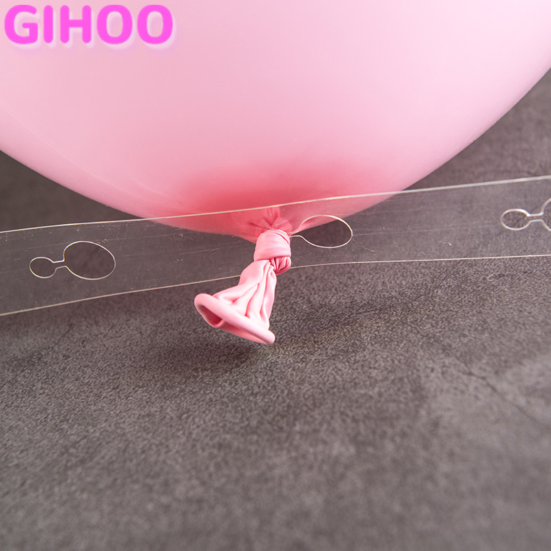 1Roll 5M Plastic Balloon Chain 410 Holes PVC Rubber Wedding Party Birthday Balloons Backdrop Supplies Balloons Chain Arch Decor