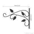 Wrought Iron Wall Mounted Hanging Basket Hook Plant Flower Pot Hanger Balcony Home Decoration Au24 20 Dropship