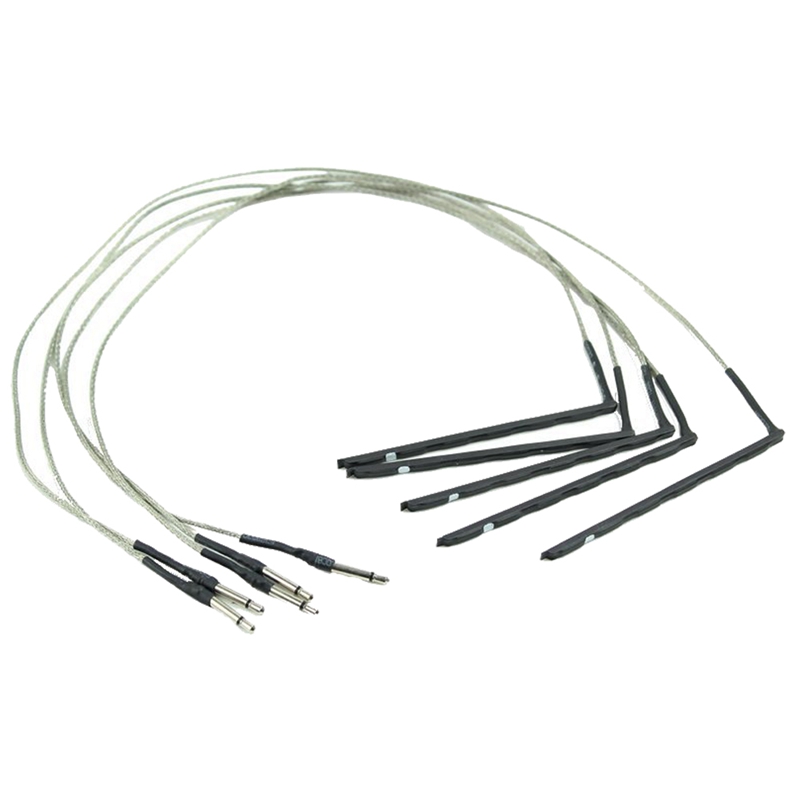 5 pcs Bendable Acoustic Guitar Transducer Sensitivity Piezo Bridge Pickup Cable