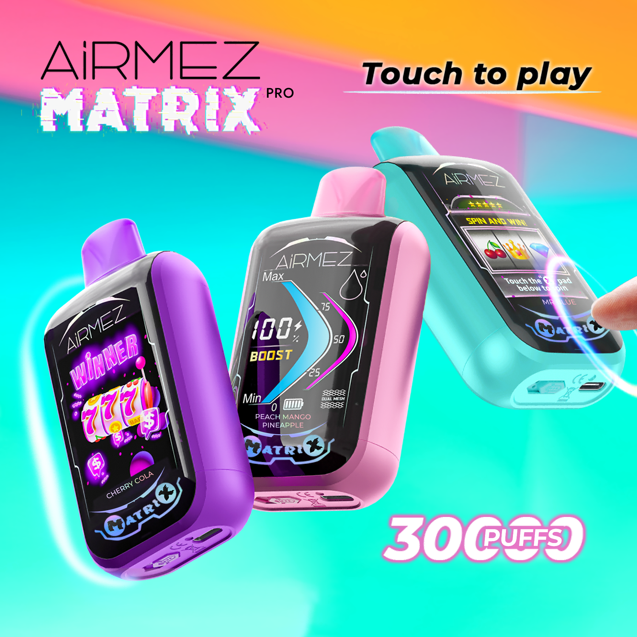 Airmez Matrix Pro 30k puffs (3) Airmez Matrix Pro 30k puffs (3)