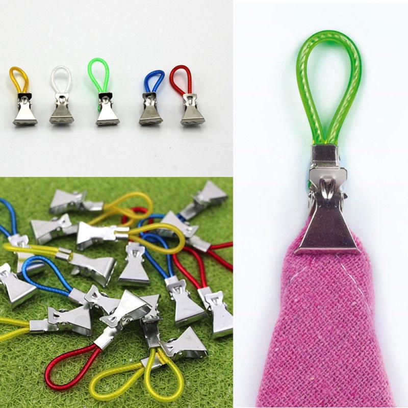 5/10Pcs Durable Tea Towel Hanging Clips On Hook Loops Hand Hanging Clothes Pegs Household Kitchen Bathroom Organizer