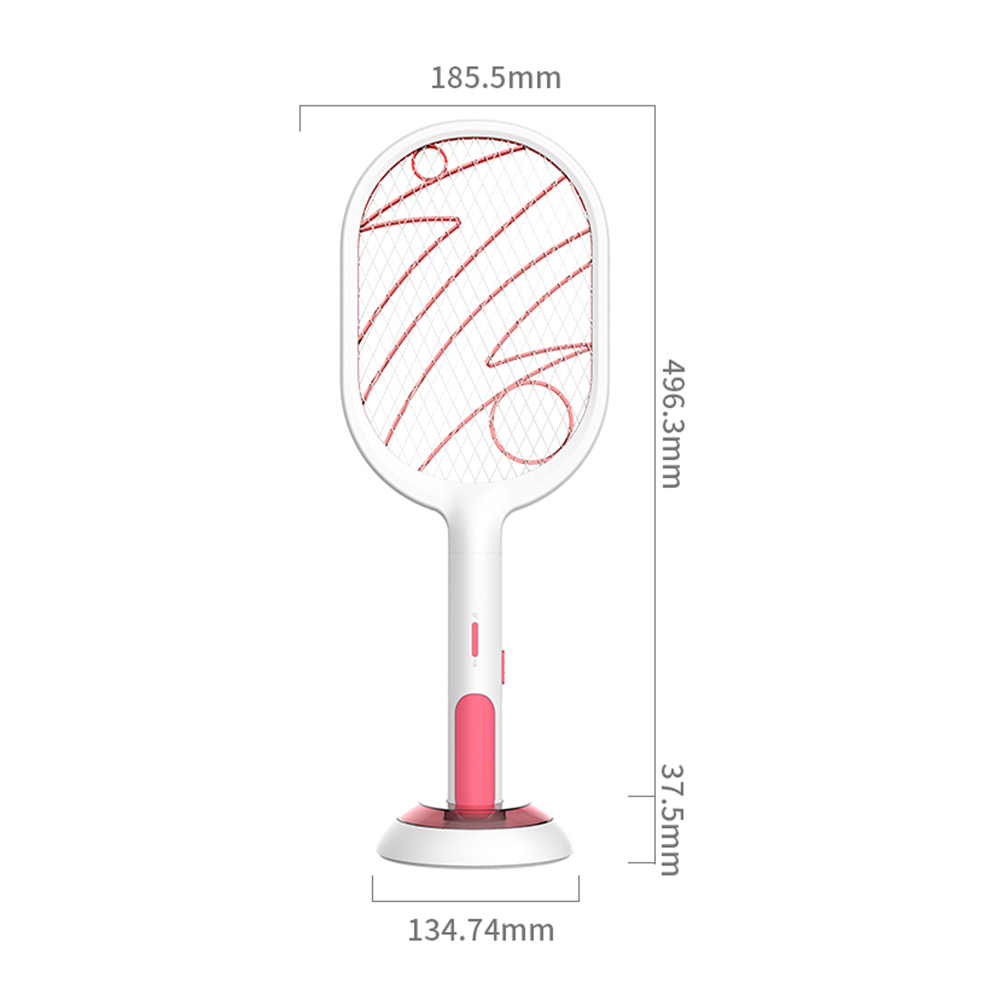 Electric Fly Swatter 3000V Insect Mosquito Racket Zapper USB 1200mAh Rechargeable Mosquito Swatter Kill Fly Bug Zapper Killer