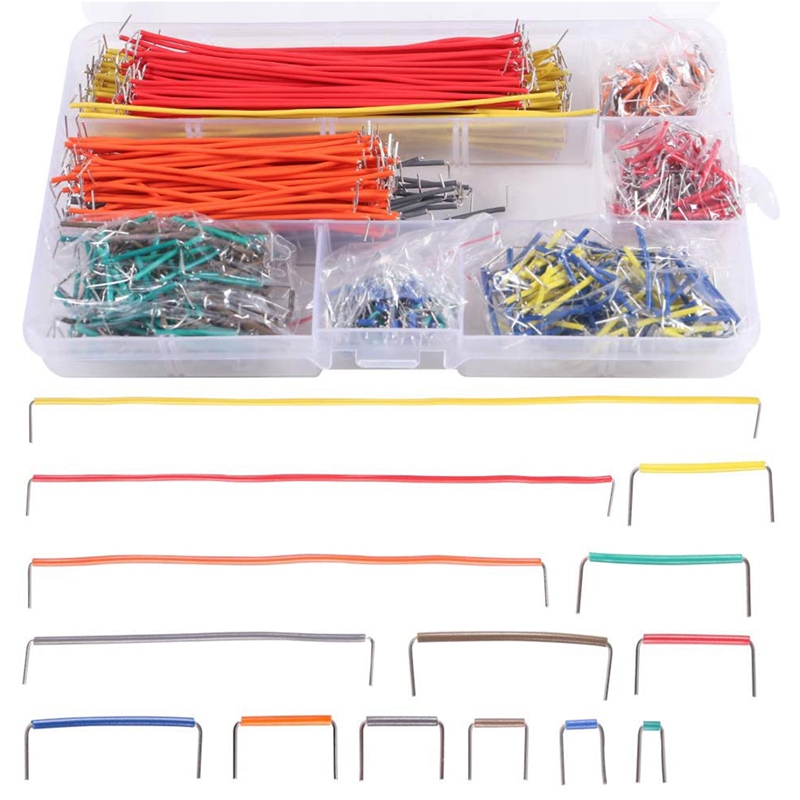 840 Pcs Preformed Breadboard Jumper Wire Kit,14 Lengths orted Jumper Wire for Breadboard Prototyping Solder Circuits