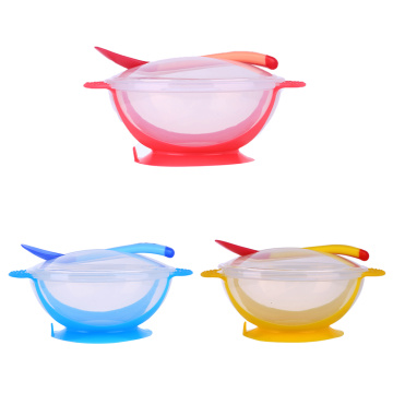 1pc/3Pcs/set Baby Tableware Dinnerware Suction Bowl with Temperature Sensing Spoon baby food Baby dinner Feeding Bowls dishes