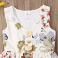 New Arrivels Toddler Kids Baby Girls Floral Dress Summer Casual Princess Party Tutu Dresses 0-5T
