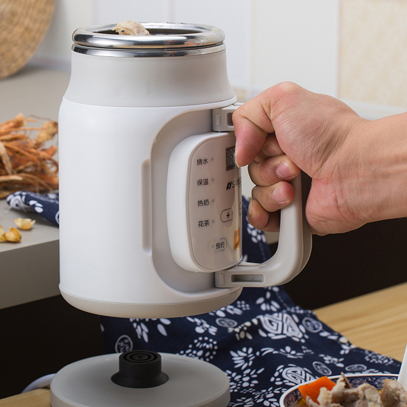 220V Multifunction Electric Kettle Travel Portable Insulation Health Pot Appointment Time Electric Cup Cook Stew Soup Noodle Tea