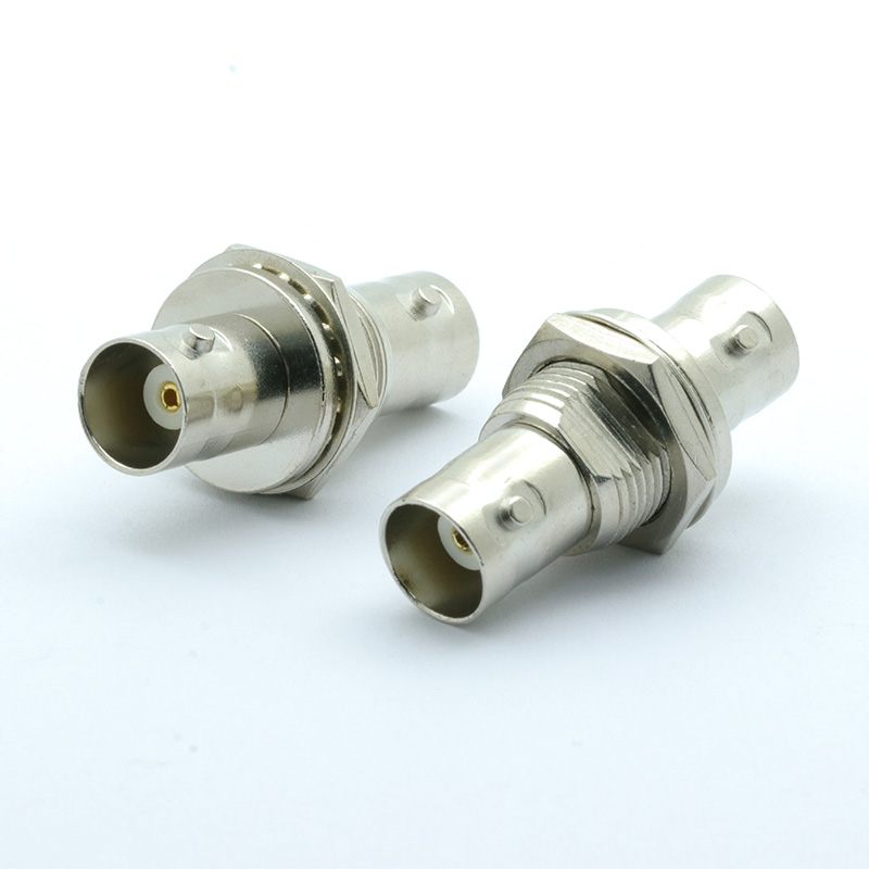 10pcs/lot Dual BNC Jack Socket Screw Panel Mount BNC Female to BNC Female Panel Chassis Adapter Coaxial Connector