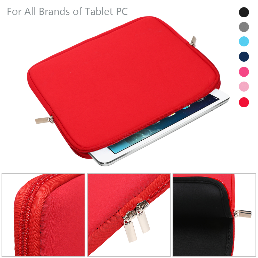 New Design Foam Cotton Laptop Notebook Case 1Pcs Tablet Sleeve Cover Bag For Apple iPad Samsung Galaxy Tab Huawei MediaPad