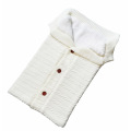 Baby Sleeping Bags Winter Infant Button Knit Swaddle Newborn Wrap Swaddling Baby stroller Wrap Toddler Blanket