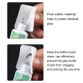 200PCS Disposable Eyelash Extension Glue Remover Wipe Cotton Paper Wipes Glue Cleaner Pads Glue Bottle Mouth Cleaning Tools