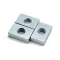 200pcs M3 M4 M5 M6 Square Nut Rectangular Nuts GB39 Aluminum Profile Accessory Slider Block Thin Carbon Steel Countersunk Nut