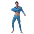 2PCS/Set Men Thermal Compression Set Ice Silk Underwear Men Sexy Long Johns Transparent Underwear Bottom Soft Legging Underwear