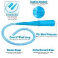 3pcs Clothes Dryer Lint Vacuum Hoses 1M Dust Removal Extension Vacuum Cleaner Pipe Washing Machine Cleaner Accessories